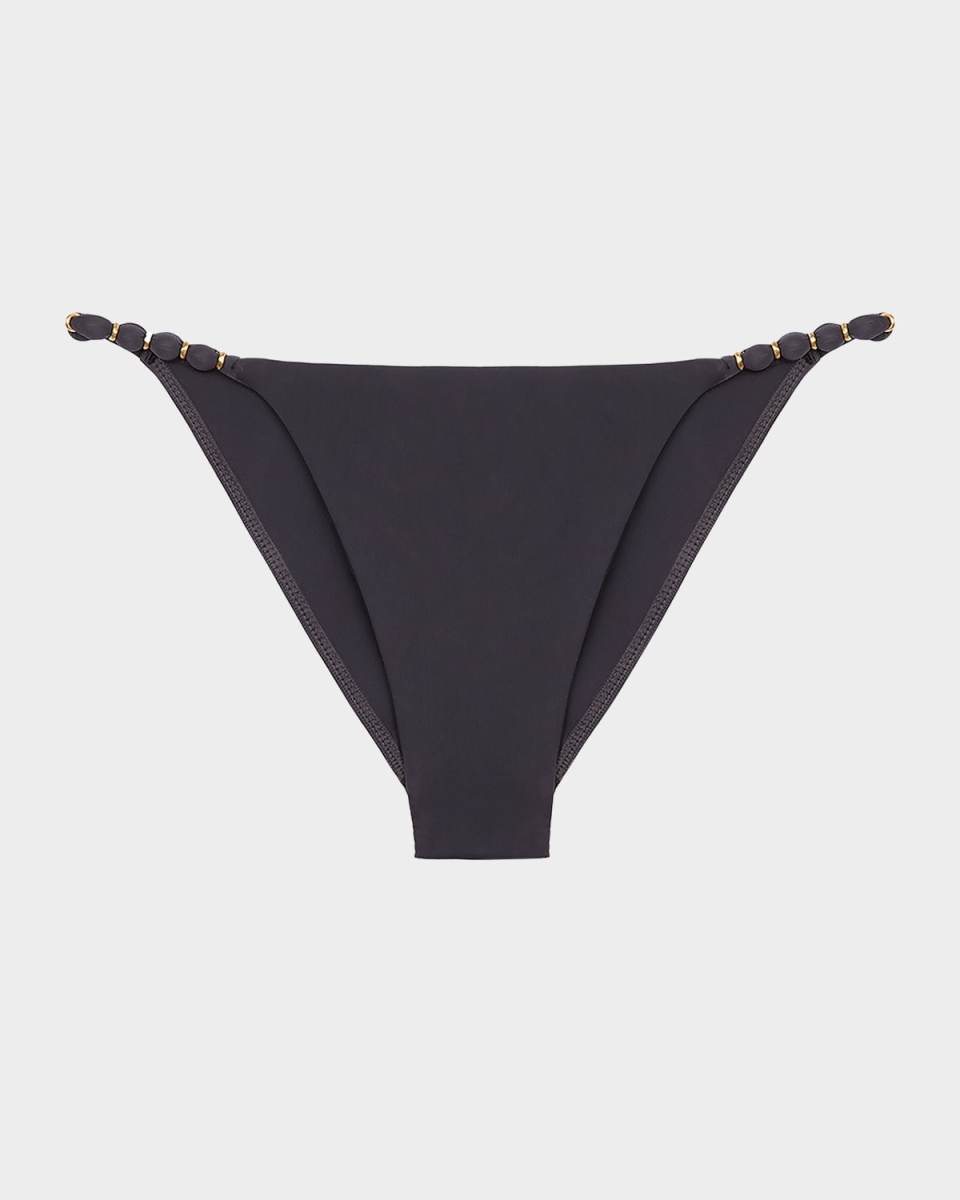 Solid Beads Full Bikini Bottoms